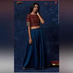 Fabindia brand new Silk Lehenga skirt and blouse set